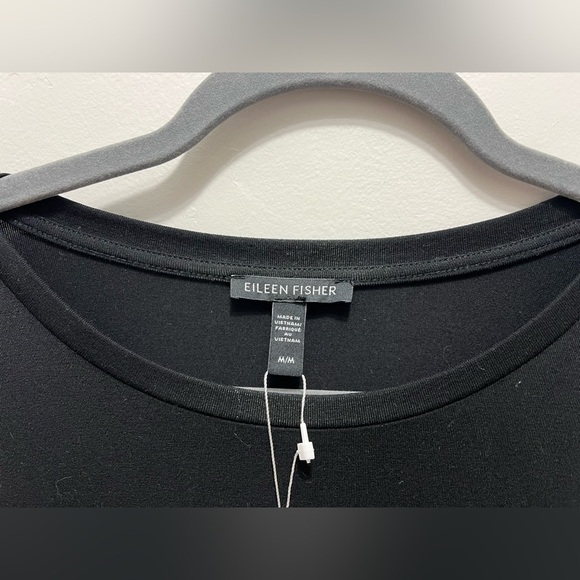 Eileen Fisher Stretch Jersey Knit Crew Neck Dress Medium - Picture 4 of 8